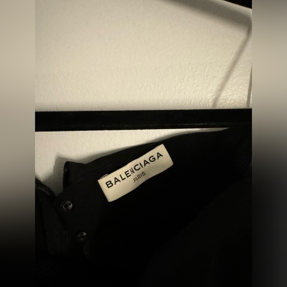 BALENCIAGA Off-The-Shoulder Mini Dress Size: S | US4, FR36 | Black - Picture 6 of 6